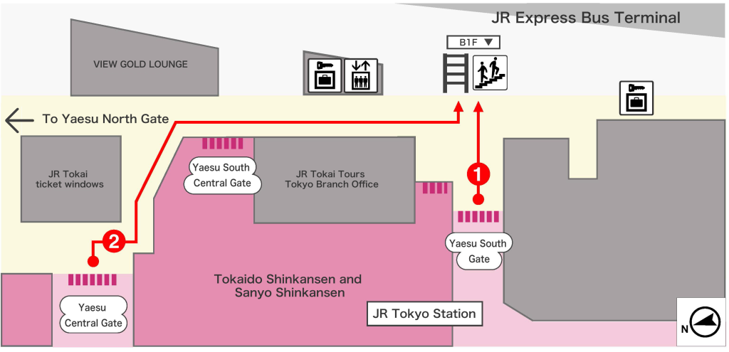 Access map – Bus Terminal Tokyo Yaesu